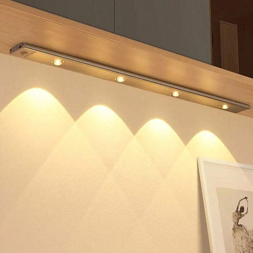 LED motion sensor cabinet light with USB rechargeable battery